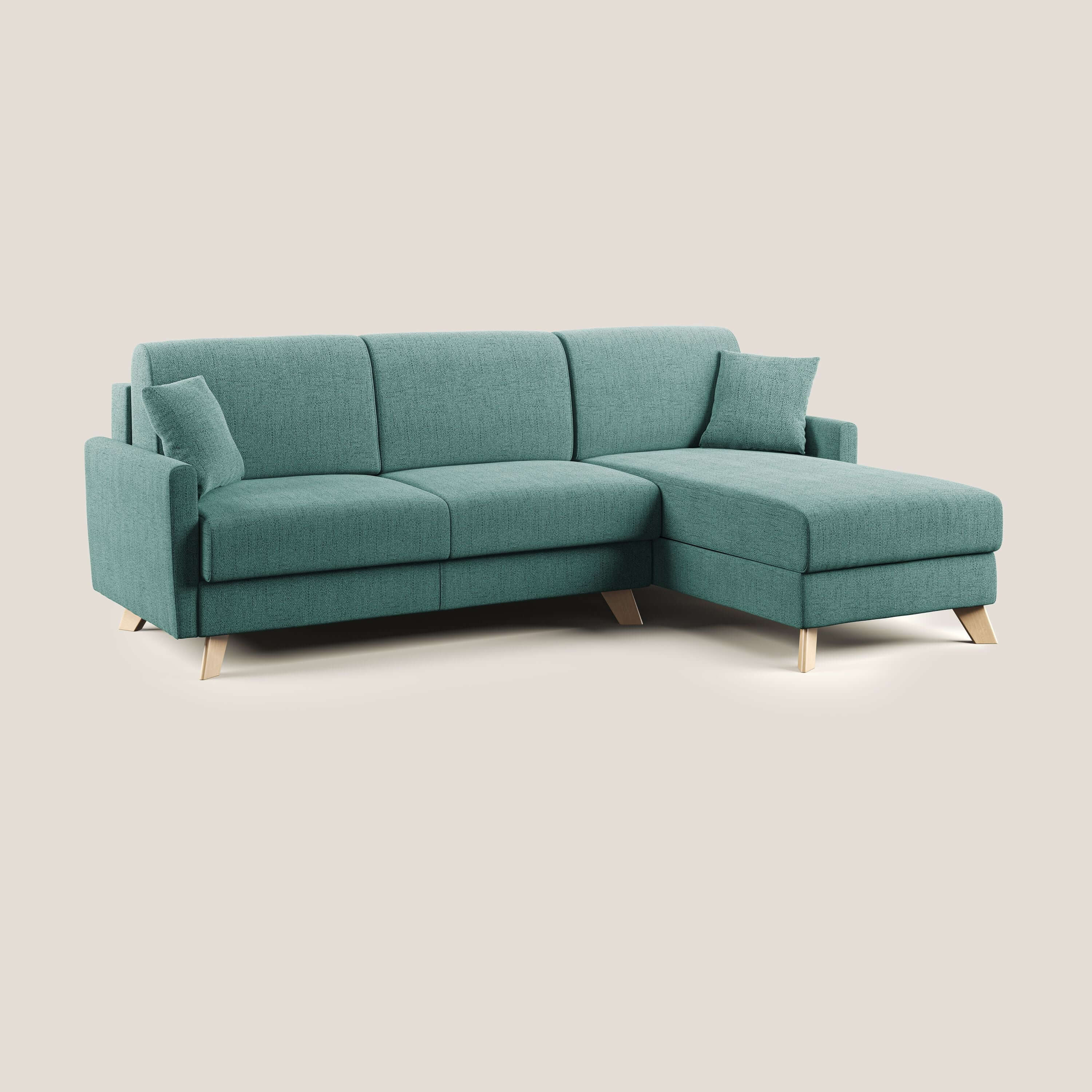 Edgar divano letto angolare in tessuto felis impermeabile T03 - divitt.sbs