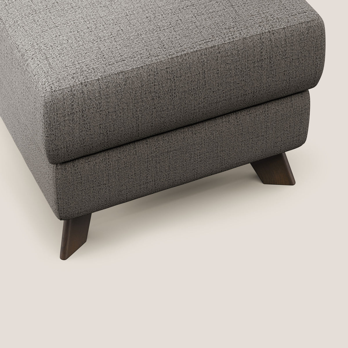Moon Pouf contenitore e piedini alti in tessuto morbido impermeabile fiammato T03 - divitt.sbs